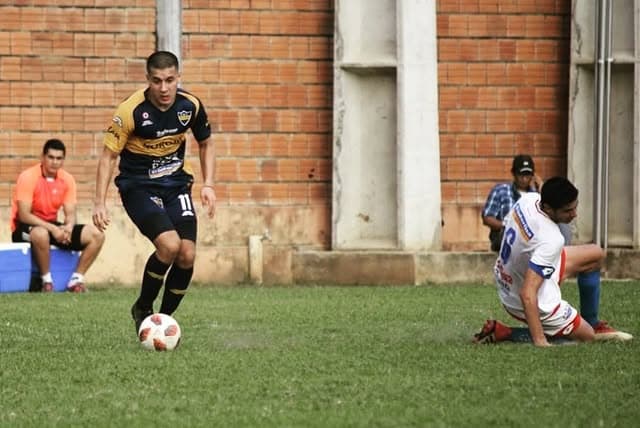 Lucas Ros playing soccer